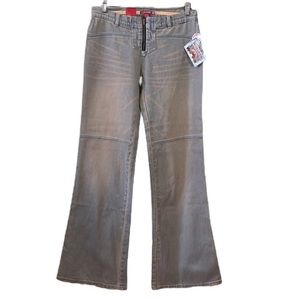 Peter Golding Dead Stock 25th Anniversary Light Purple and Peach Flare Jeans